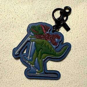 Coach bag charm Rexy skiing EUC